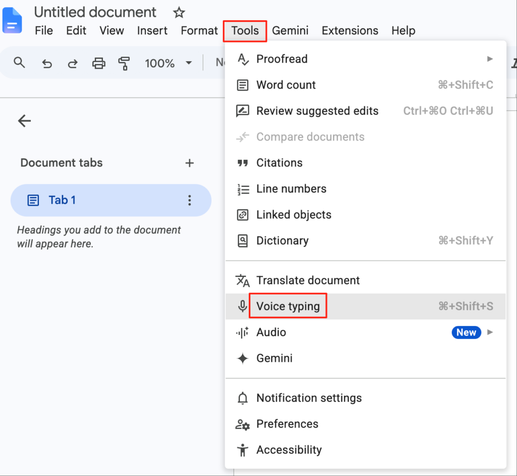 google-docs-voice-typing Google Docs Voice Typing