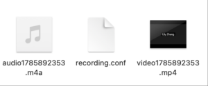 Zoom record file