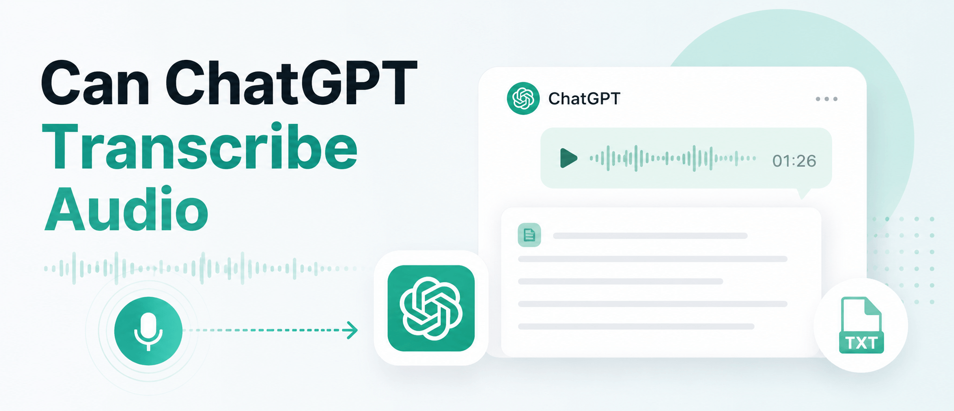 Can ChatGPT Transcribe Audio? Everything You Need to Know