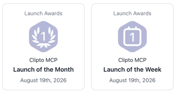 Clipto MCP Tops Product Hunt’s Monthly Rankings