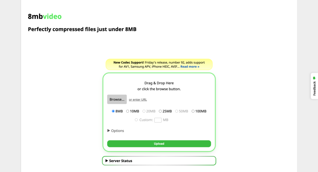 8MB Video Compressor