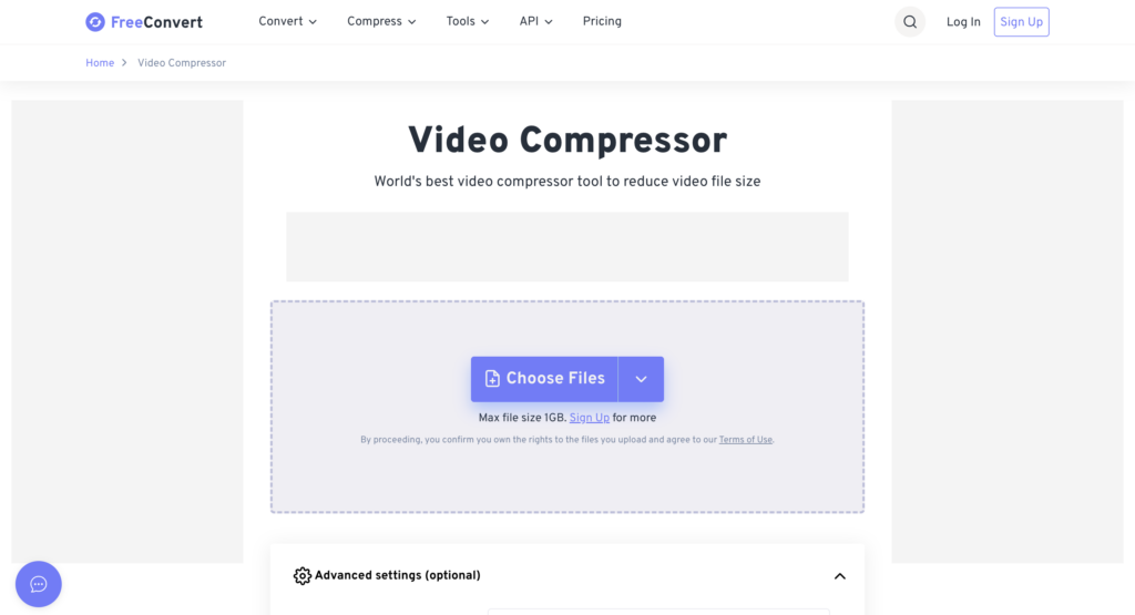 FreeConvert Video Compressor