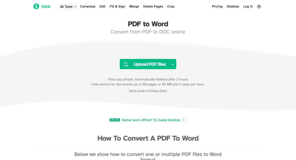 sejda-pdf-to-word Sejda PDF to Word