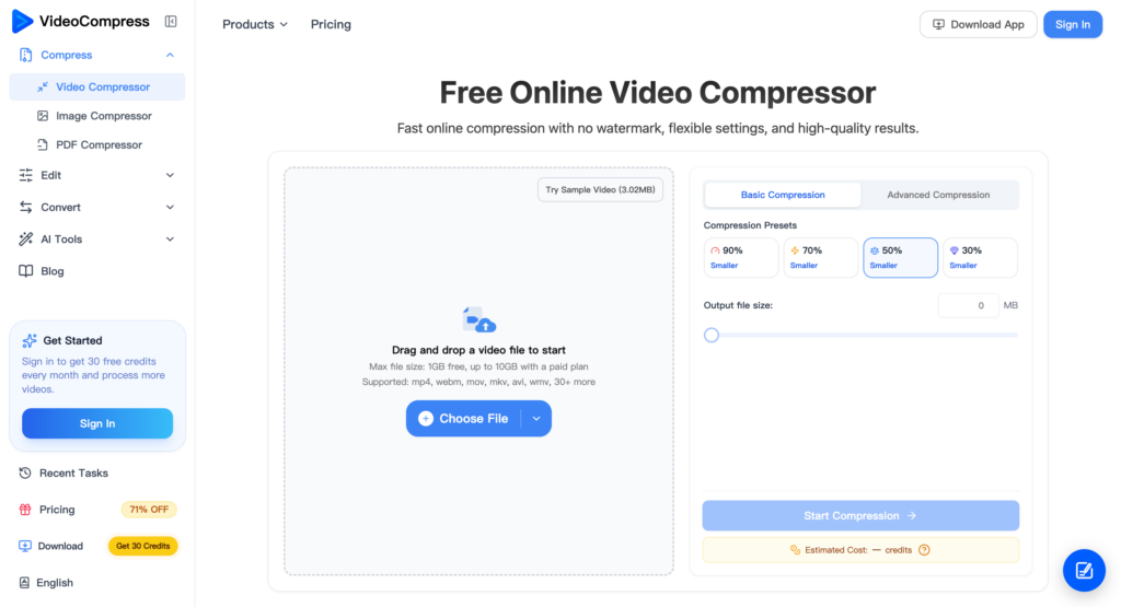 VideoCompress AI