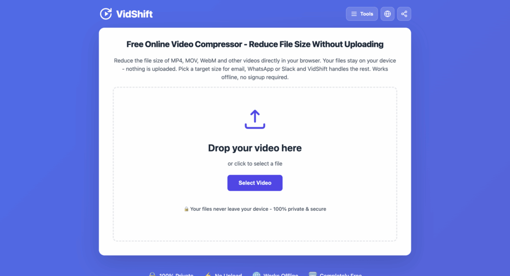 VidShift Video Compressor